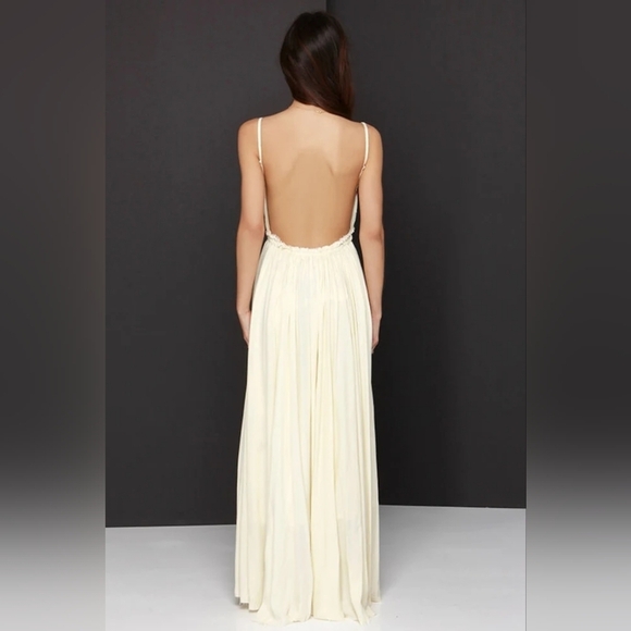 Raga Isabella Embroidered Pale Yellow Maxi Dress - Picture 2 of 8